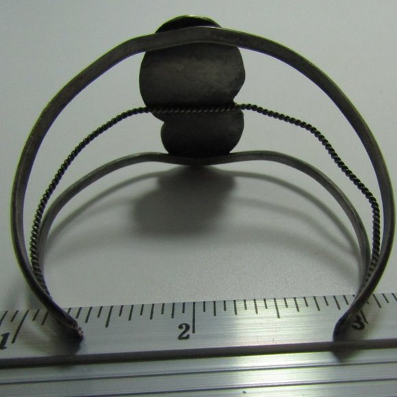 VINTAGE ESTATE TURQUOISE AND RED CORAL CUF - Picture 2 of 4